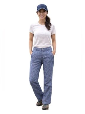 Bob Timberlake Cotton Chambray Outdoor Hiking Pants Medium Blue Size 2 Regular